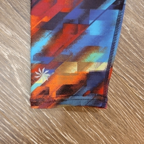 Athleta Sonar Color Burst Multi color yoga fitness leggings Size XS - Picture 4 of 10
